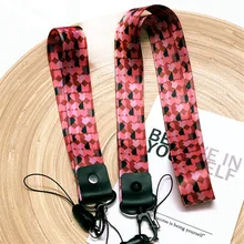 Мода красный любовь ремешки для ключей ремешки на шею для мобильного телефона брелок ожерелье ID карта Рабочая карта значок Holde шейный ремень