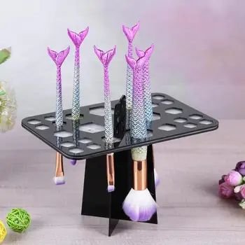 

26 Holes Makeup Brush Holder Air Drying Rack Organizer Shelf Make Up Tree Brushes Organizer Cosmetic Brush Dryer Stand Storage