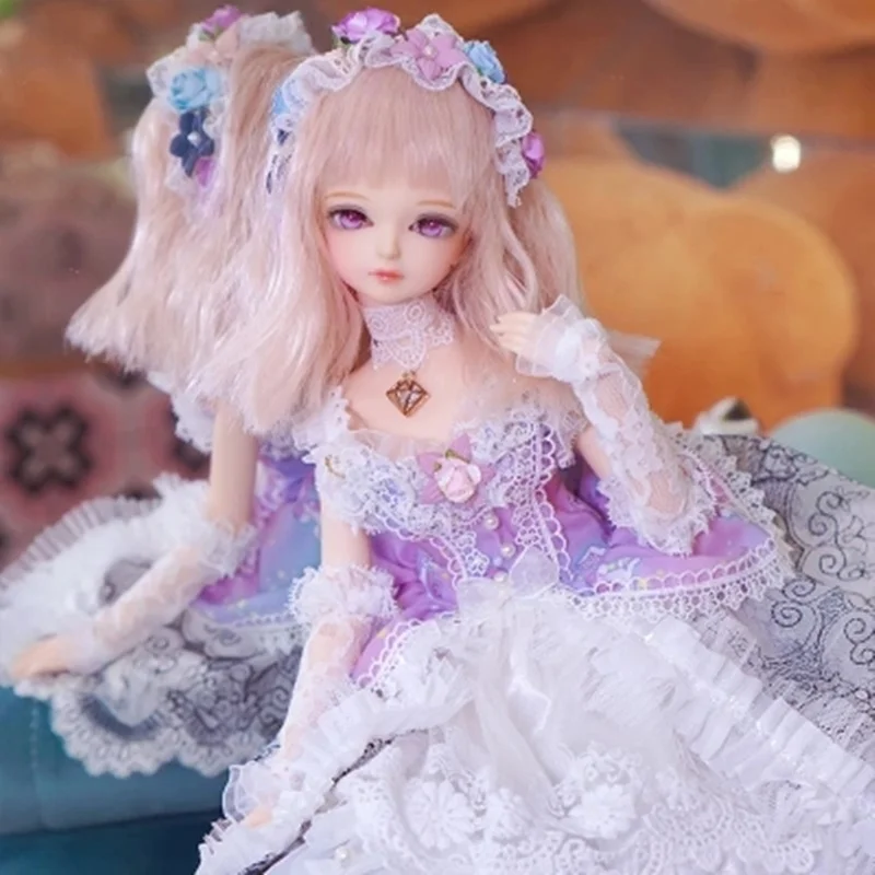 

Fortune Days 1/4 MMGIRL bjd doll joint body with makeup reborn girls eye new dream lace princess doll exquisite gift box toy.
