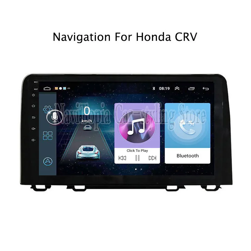 

ECTWODVD 9inch Android 8.1 Car Radio GPS Navigation Multimedia Stereo DVD Player for Honda CRV 2017 2018