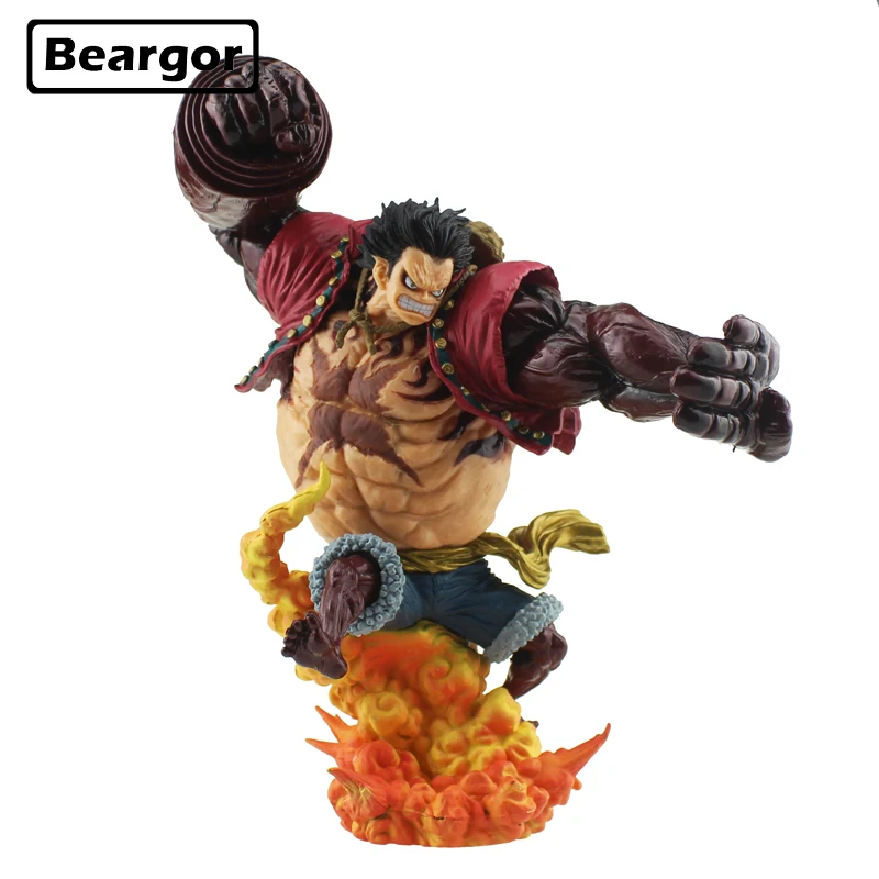 9,5 "one piece Monkey D Luffy gear 4 Kong Gun малиновый цвет Ver. Штучной упаковке 24 см ПВХ аниме фигурку Модель Кукла, подарок для девочки для вентилятора