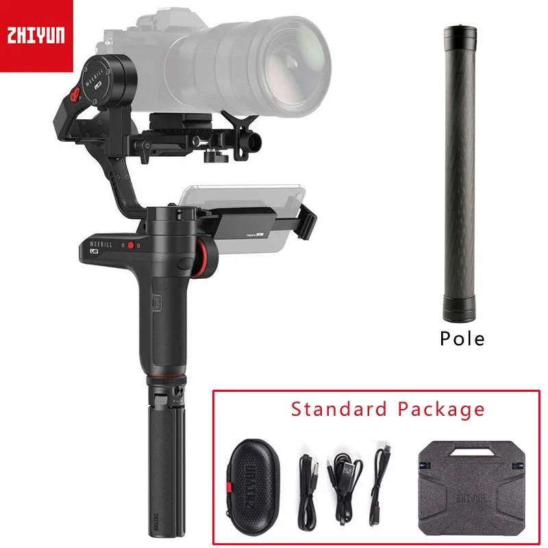 Zhiyun Weebill LAB Gimbal 3-осевой ручной беззеркальный DSLR Стабилизатор камеры для sony A7R3 A7S2 A7M3 A6300 A6500 PK zhiyunCrane 3 - Цвет: W Carbon Pole