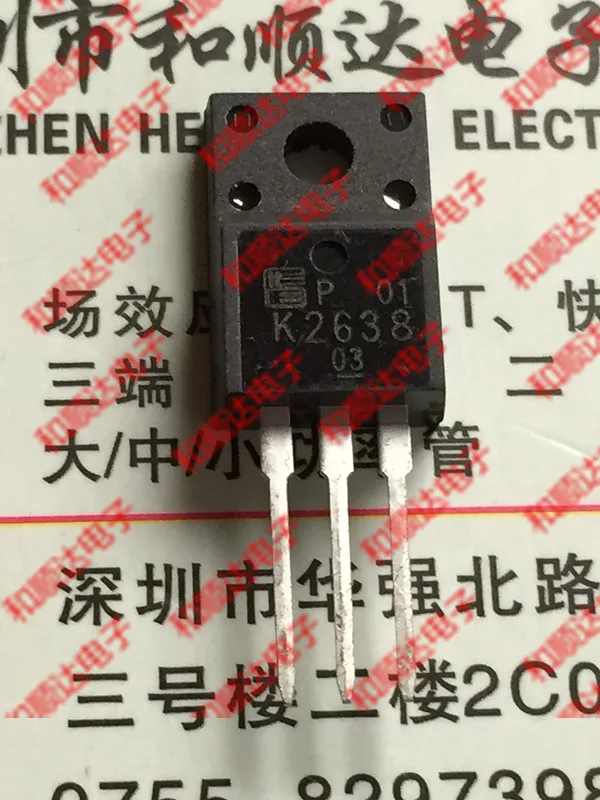 Оригинальный Новый 5 шт./2SK2638 K2638 TO-220F 450V 10A TO220F | Электронные компоненты и