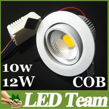 20% OFF-10W 12 Вт 1 шт. COB СВЕТОДИОДНЫЕ Светильники Светильник Лампы Утопленного 60 Угол Декоративные Светодиодные Фары+ Трансформатор AC110-240V CE& ROHS
