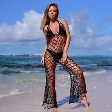 Beach Pareos Woman Women Swimwear Pareo And Dresses Cover Ups 2019 Summer Dress Sexy Jumpsuits By Solid Cotton FMZXG