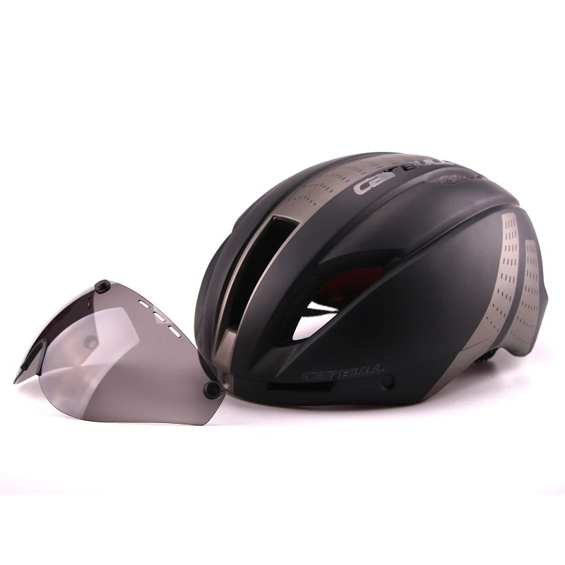 Велосипедный шлем TT с очками, велосипедный шлем, дорожный MTB велосипедный шлем, ультралегкий спортивный защитный шлем, Триатлон, для езды на велосипеде