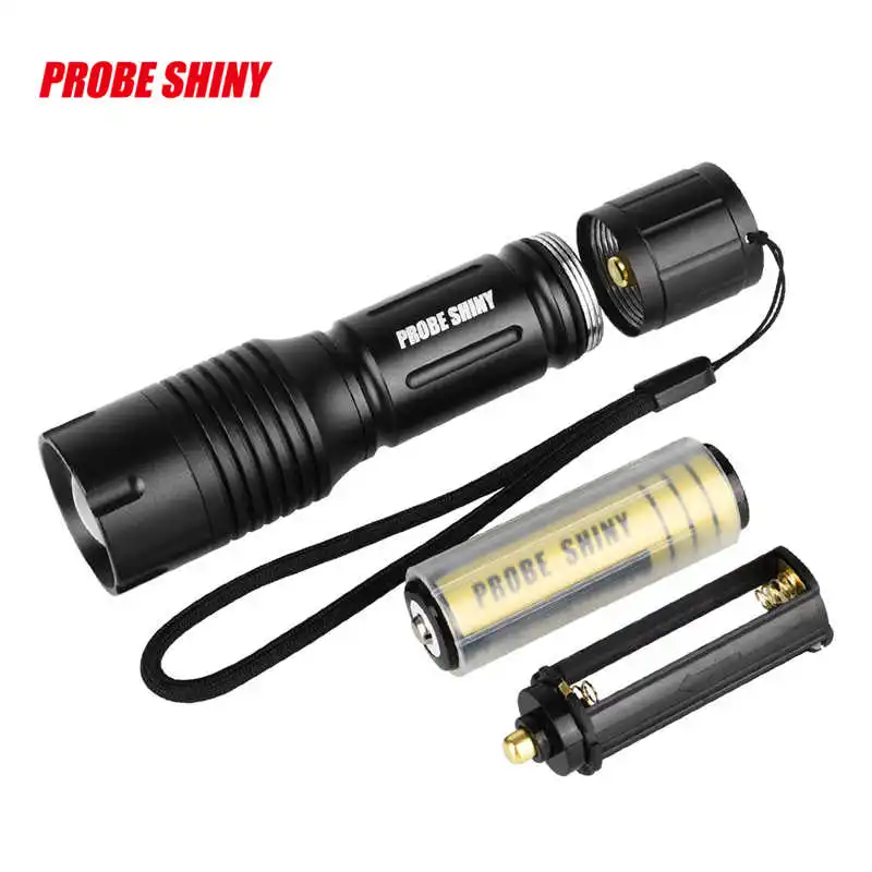 Tactical Police 5000LM Zoom XM-L T6 LED 5Modes Flashlight Aluminum Torch led 18650 led flashlight rechargeable #4A27 (2)