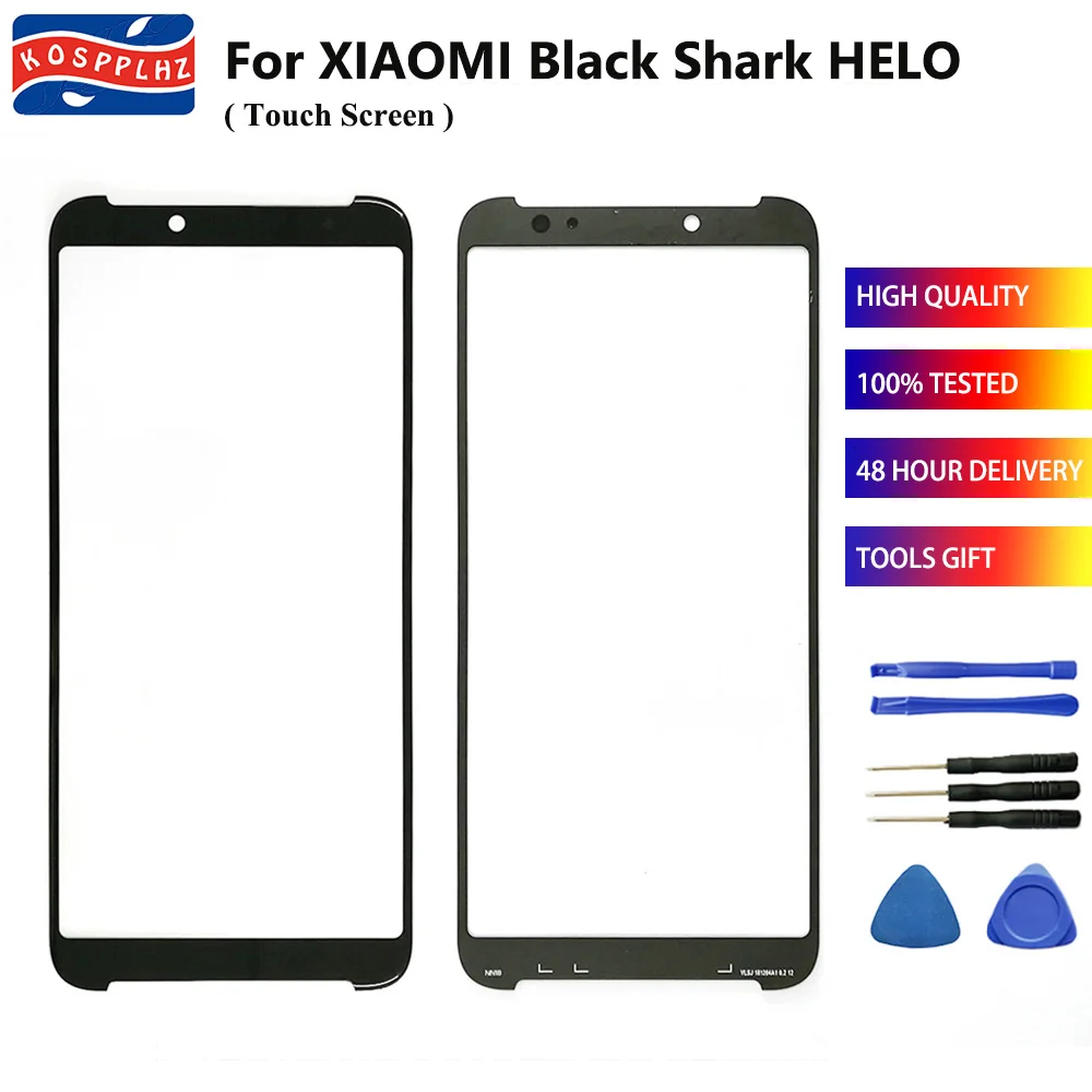 

New Touch panel For xiaomi Black Shark Helo Touch Screen Digitizer Sensor Outer Glass Panel For Blackshark helo mobile phone