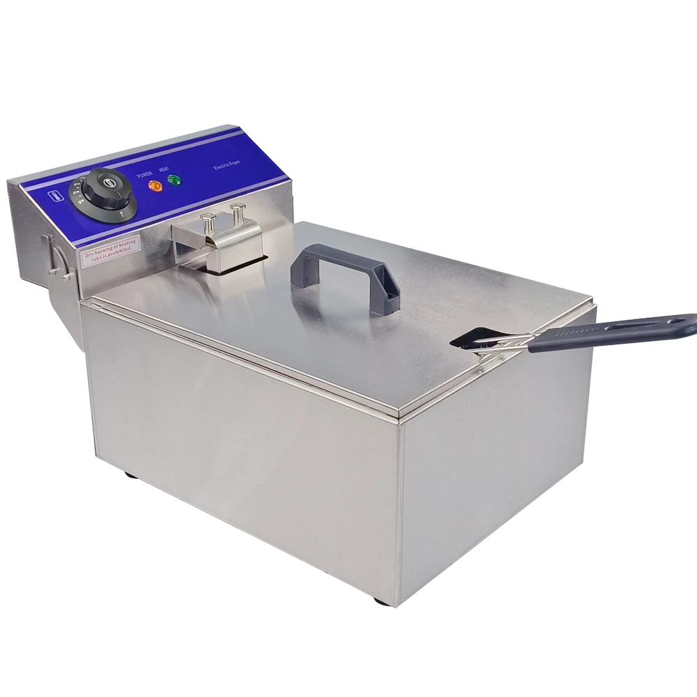 

Hot Sale 10L Deep Fryer Mini Household Frying Machine Commercial Use Electric Frying Cooker For Frying Fish Potato Chips