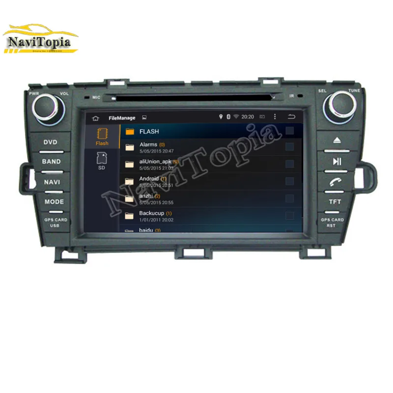 Discount NAVITOPIA 4G RAM 64G ROM PX6 Six Core Android 9.0 Car DVD Player GPS Navigation for Toyota Prius right driving 2009 2010- 3