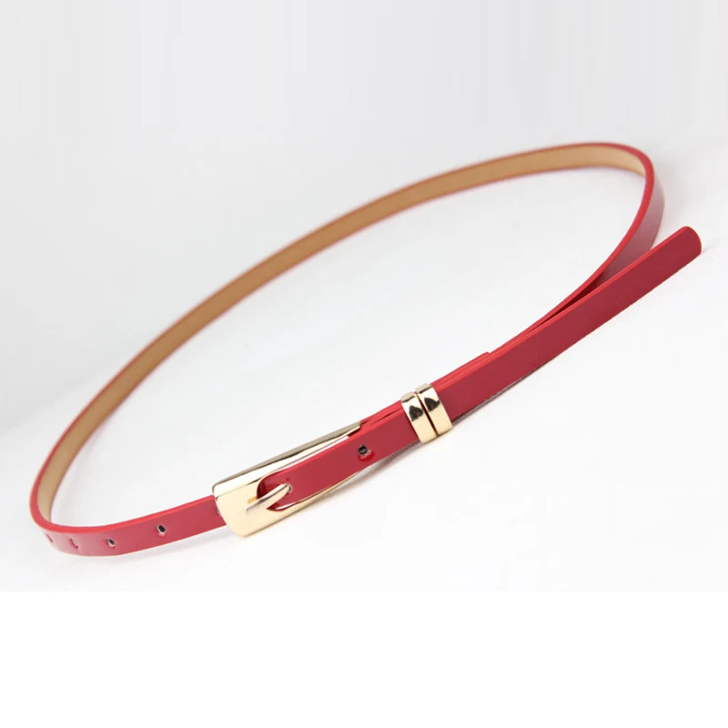 

Hot Sale Fashion Leather Solid Color Candy Colors Belts Ladies Women Exquisite Bow Skinny Thin Dress Waist Belt Waistband CC7243