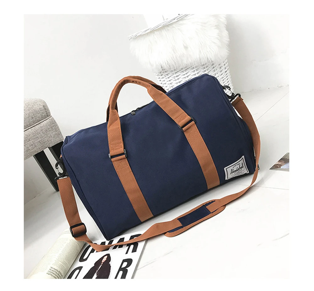 Большой Ёмкость Gym Bag человек Для Женщин Йога Оксфорд Дорожная сумка Duffel сумки черный открытый спортивная сумка Универсальный Слинг сумки