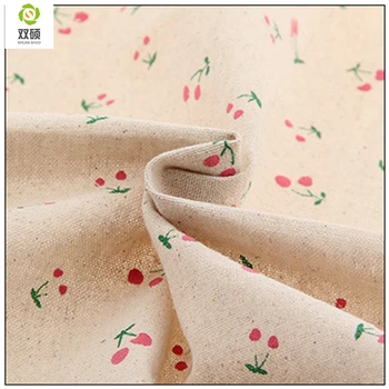 

Flower Cotton Linen Fabric Needlework Textile Sewing Fabrics For Home Decoration Cloth Tablecloth Curtain 155*50cm M39