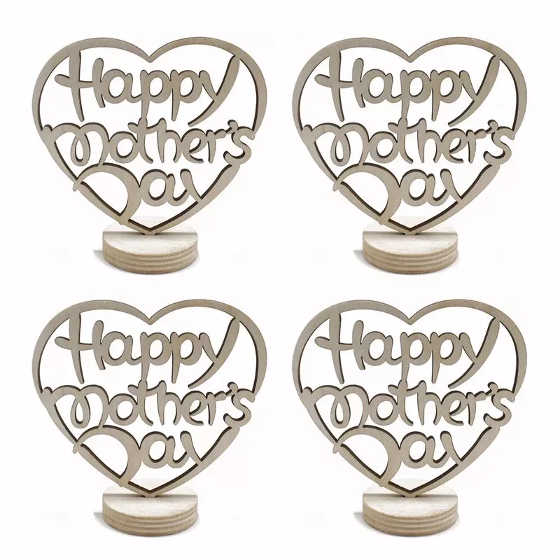 mother day wood  table decoration MOM wooden gift home decoration (2)