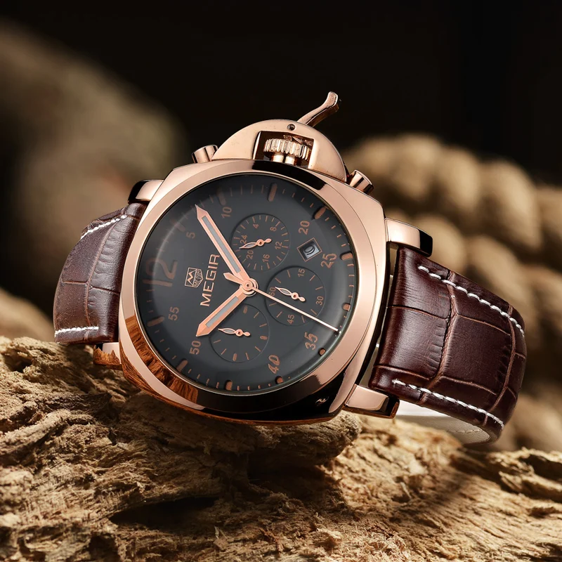 

2018 MEGIR Top Luxury Brand Men Watches Man Fashion Sport Chronograph Watch Male Casual Waterproof Wristwatch Relogio Masculino