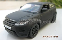 Matte black car modello per rover 1:36 evoque lega modello di auto modellini auto in miniatura modello giocattoli per bambini regali caldi