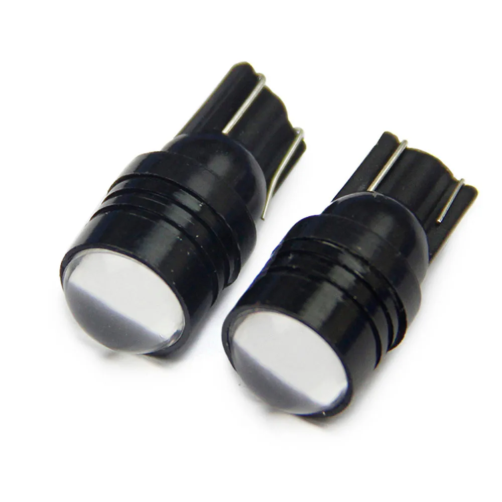 2 шт. Светодиодные Автомобильные T10 2smd 5630 5730 линзы высокой мощности W5W белые Автомобильные светодиодные