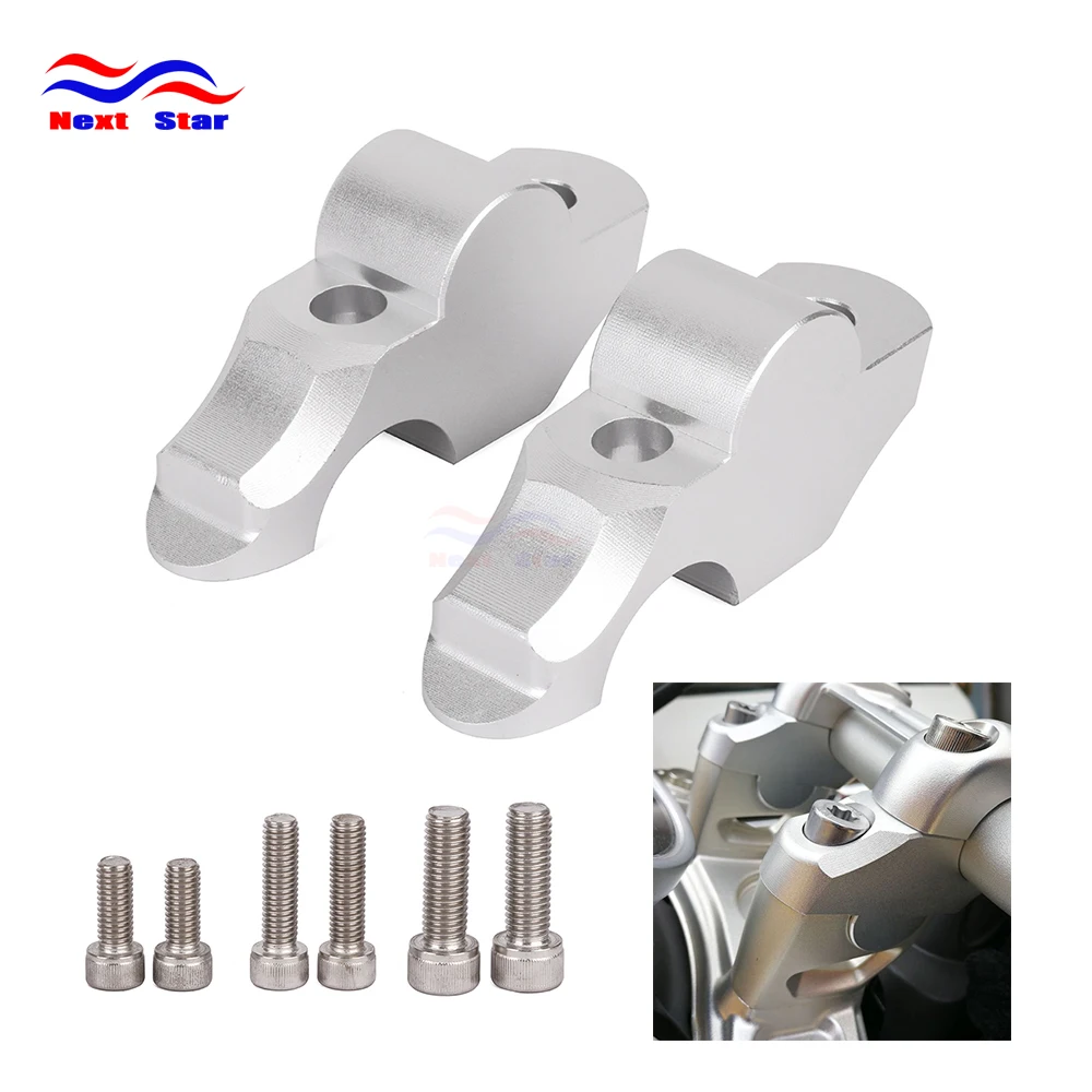 Motorcycle Handlebar Riser Extend Clamp Mount Kits For BMW R Nine T R9T 2014 2015 2016 2017 2018