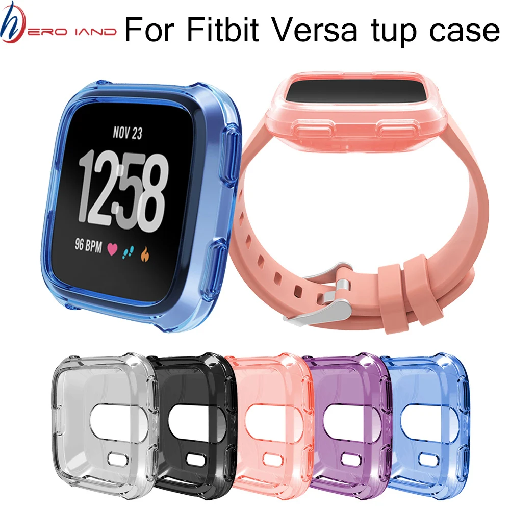 

360 Degree Protection Cover For Fitbit Versa Band Case Plating Coque Fit Bit Versa Watch Accessories Screen Protective Case