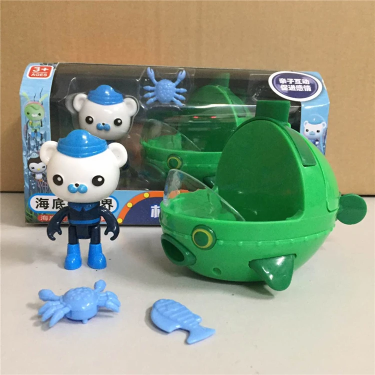 Автомобили Octonauts модель корабля с фигурками стреляющими монетами Детская