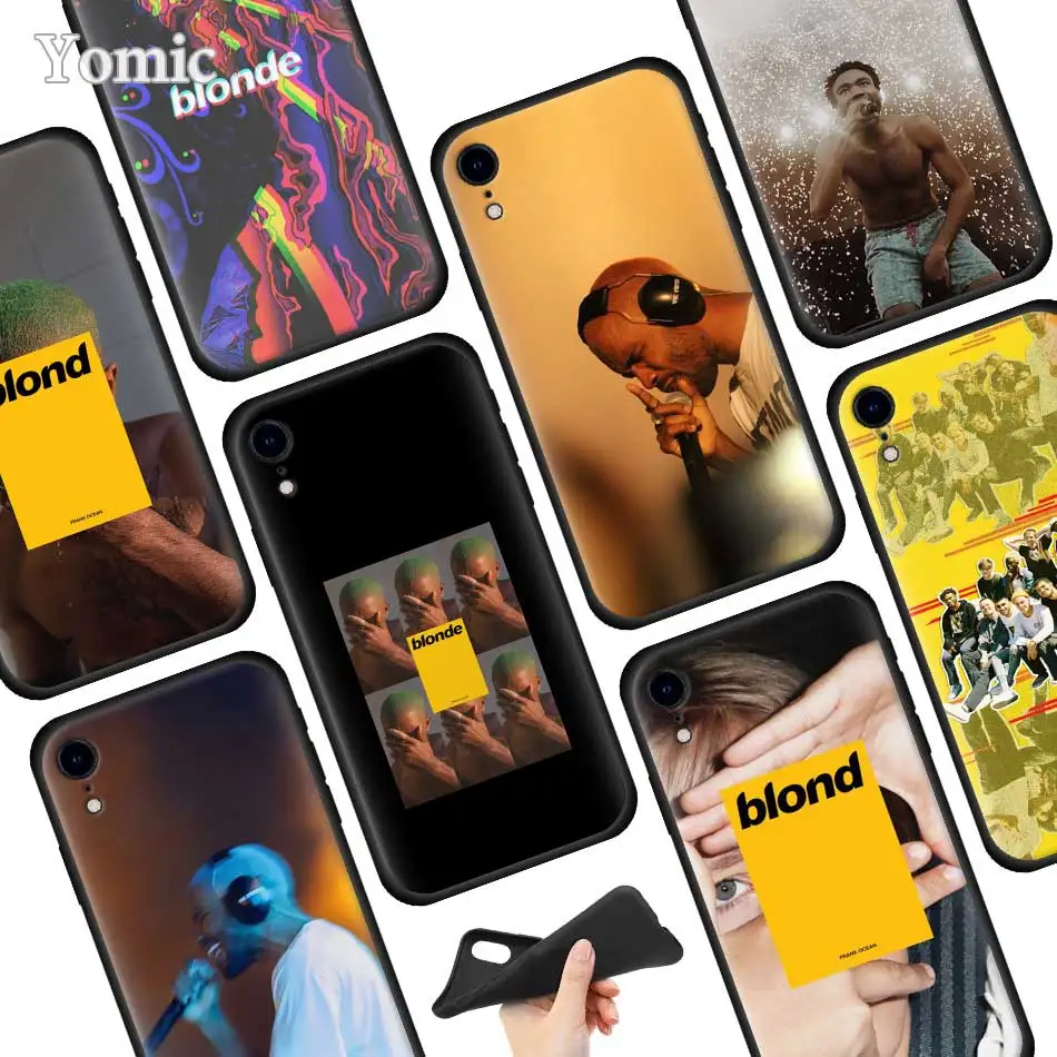 

Frank Ocean Blond Black Soft Case for Apple iPhone XR 7 8 6 6S Plus X XS MAX 5 5E 5S Silicone Phone Case Cover