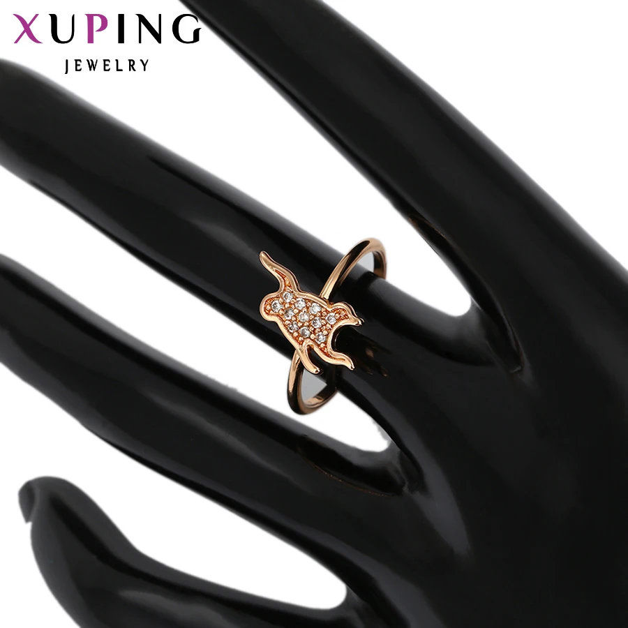 Xuping ювелирное изделие модное кольцо в форме сердца для женщин позолоченные кольца очаровательный стиль рождественские подарки 11522