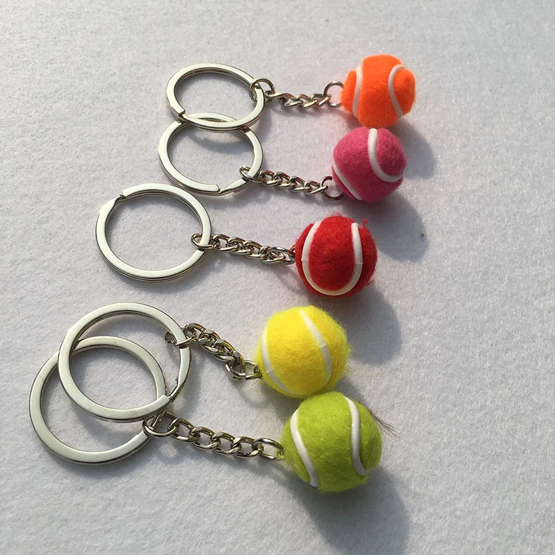 20 шт смолы мини теннисные мячи брелок, брелок теннисный клуб Игрок сувенир подарок теннисные сувениры для украшения
