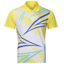 Спортивная одежда для бега, быстросохнущая дышащая многоцветная Футболка для бадминтона, Женская/Мужская одежда для настольного тенниса, командные тренировочные футболки, майки