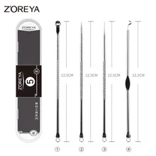ZOREYA にきび針 4 ピース/セットにきび除去 4 ピース/セットにきびにきび Belmish 抽出真空のためのツール(China)