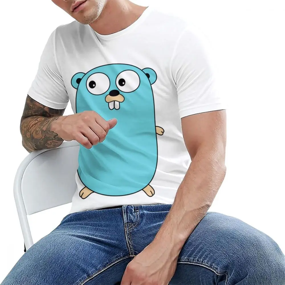 Мужская футболка Golang Gopher модная мягкая футболка нового дизайна