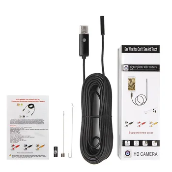 

1 pc Pipe Inspection Camera JPEG IP67 640x480 5V DC via USB Sewer Drain Endoscope Video Waterproof 5M Pipe Inspection Camera