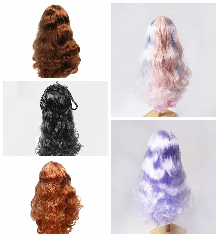 

Estartek DBS 1/3 Candy Color Wig for 1/3 BJD SFD Doll (Open Head ) Action Figure DIY
