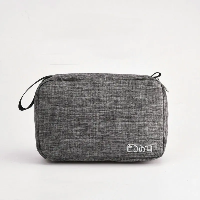 Hanging Travel Toiletry Bag for Men and Women Makeup Bag Cosmetic Beautician Folding Bag Bathroom and Shower Organizer toilettas - Color: Gray Toiletry Bag