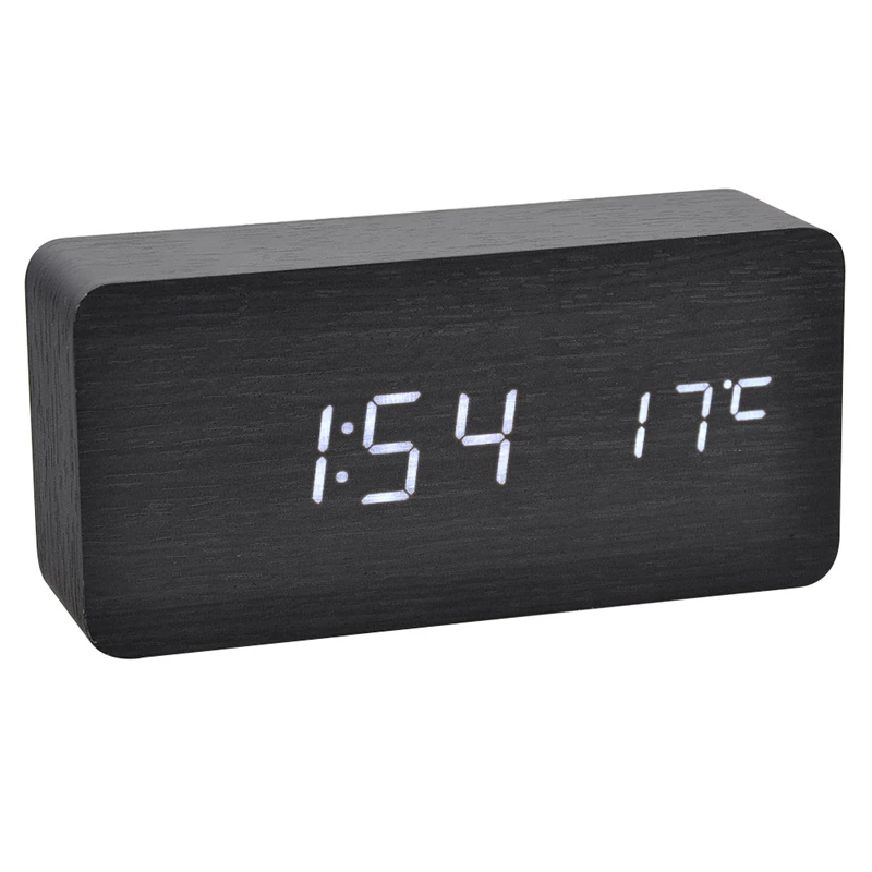 Buy Wooden Digital Led Temperature Display Sound