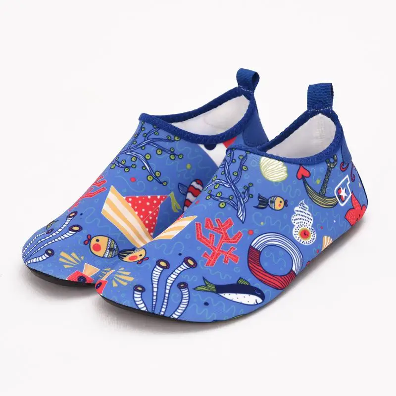 Pantufa Infantil/детские тапочки; быстросохнущая детская обувь для плавания; носки для пляжа и бассейна с героями мультфильмов - Цвет: 15