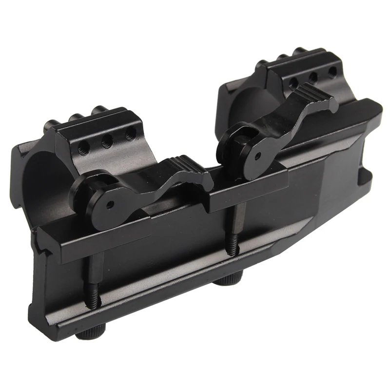 25mm 30mm Dual Ring Cantilever Heavy Duty Scope Mount 20mm Rail Picatinny Weaver with Qick Detach Locks RL2-0024-06