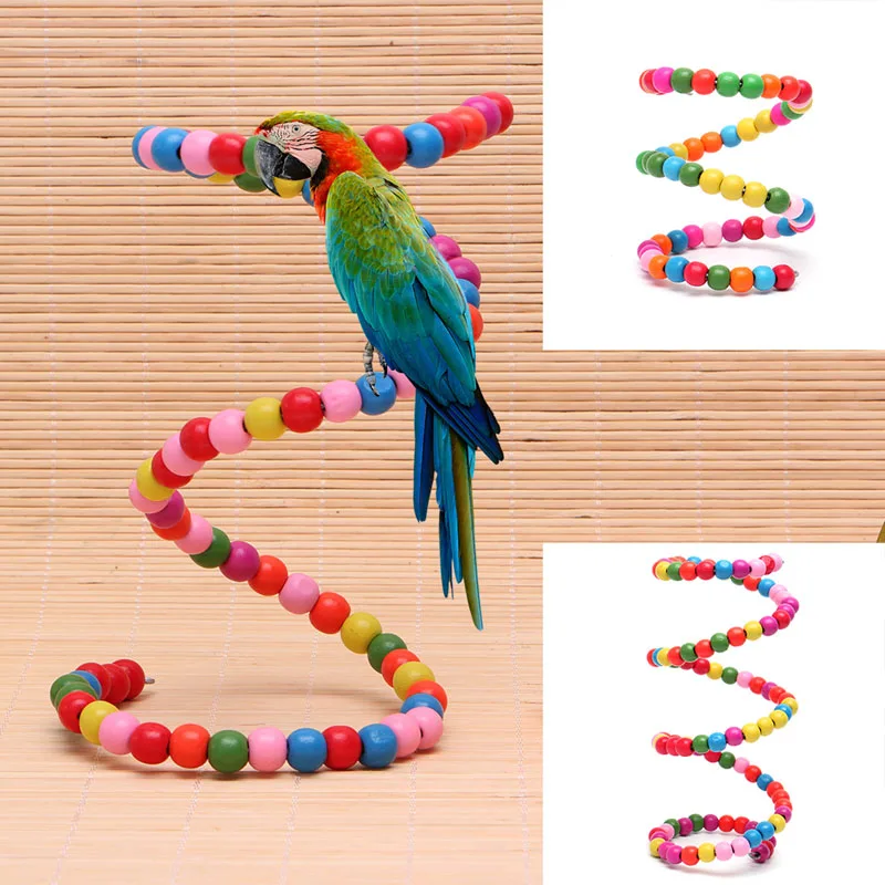 Pet Птица Попугай поворот лазанье по лестнице попугая волнистый попугай жевательные для клетки игрушки птицы аксессуары