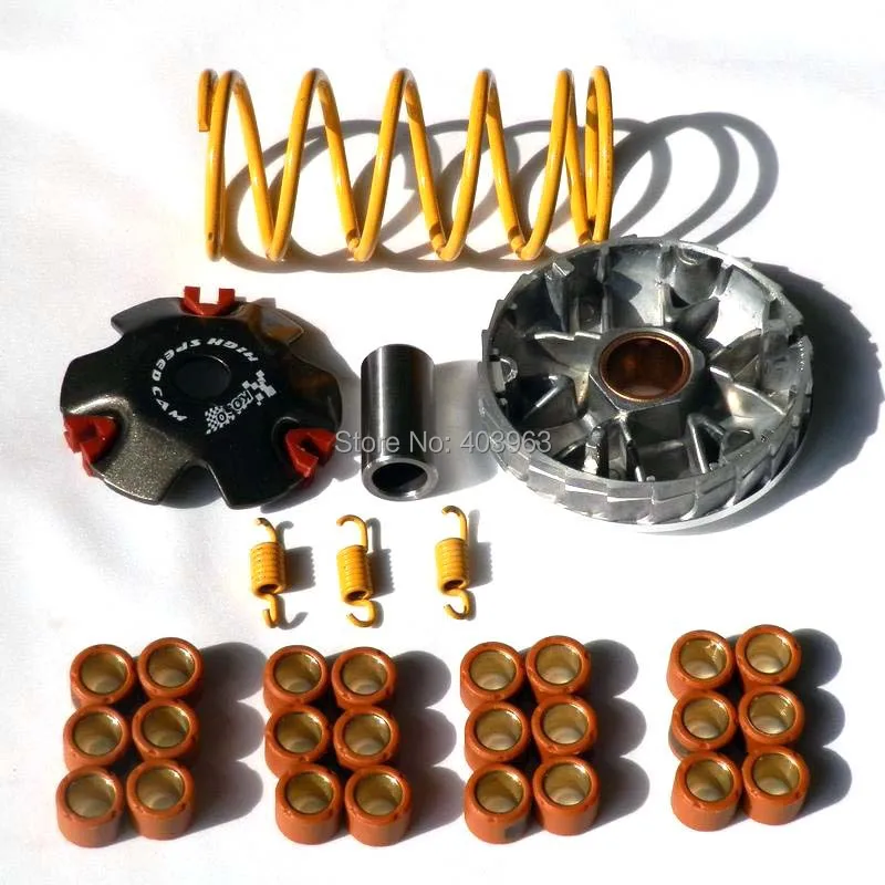 

139qmb Variator 139qma Gy6 50cc 4 stroke Scooter PerformanceW/ Roller Weights, Clutch Torque Spring