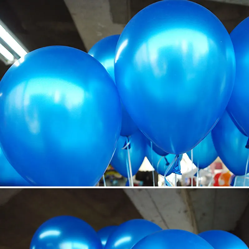 20 шт./компл. воздушные латексные воздушные шары 10 дюймов сплошной цвет надувной круговой синий шар для свадьбы День рождения шарики для украшения