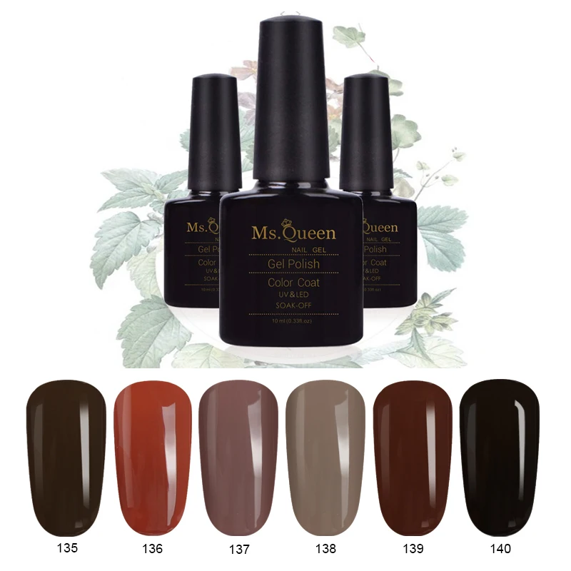 Clearance Discount Ms Queen Gel Lacquer 10ml Rainbow Nail Gel Polish