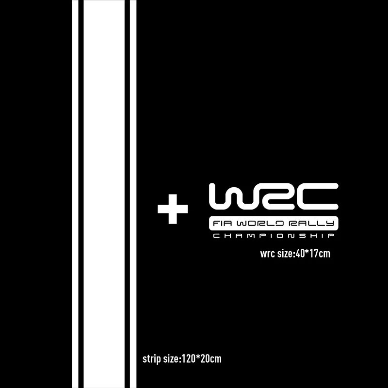 Бесплатная доставка автомобильный Стайлинг WRC гоночные полосы