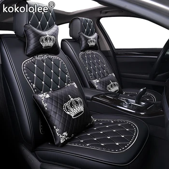 

kokololee pu leather car seat covers For volvo xc70 xc50 xc40 renault megane 4 latitude symbol byd car styling auto accessories