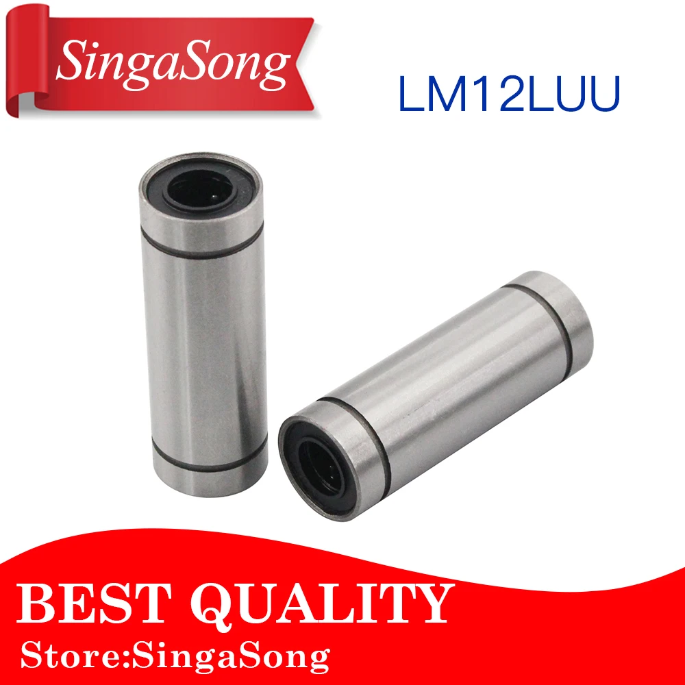 1pcs LM12LUU 12mmx21mmx57mm 12mm longer linear ball bearing bush