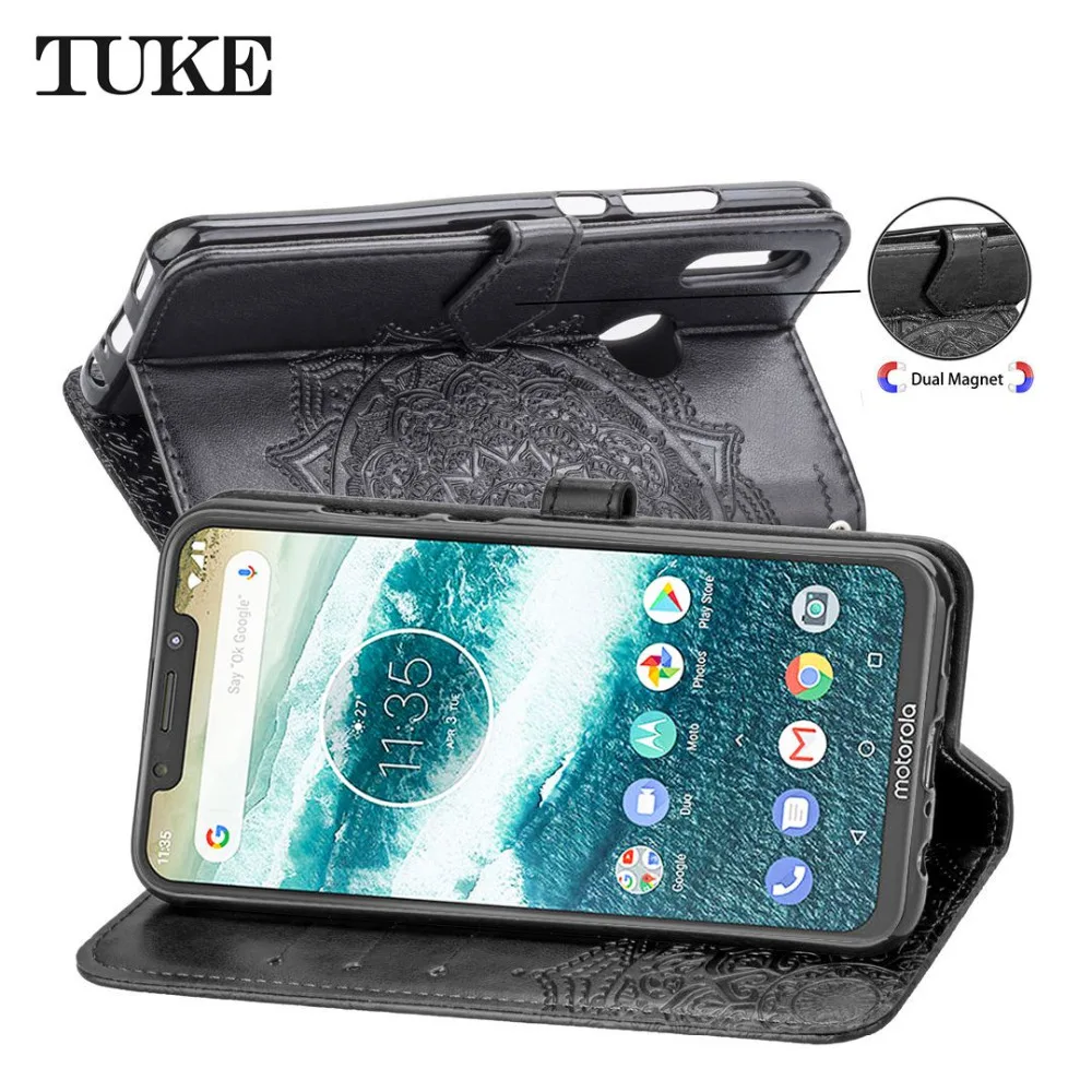 Чехол для Motorola One из искусственной кожи с откидной крышкой телефона P30 Play XT1941 1