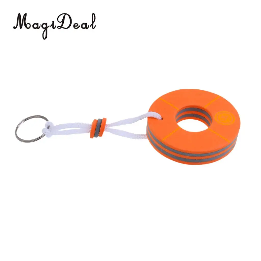 MagiDeal Yachting Boating Floating Key Chain Key Ring Keyring - Buoy Shape Orange for Marine Sailing Boat Float Replacement Acce