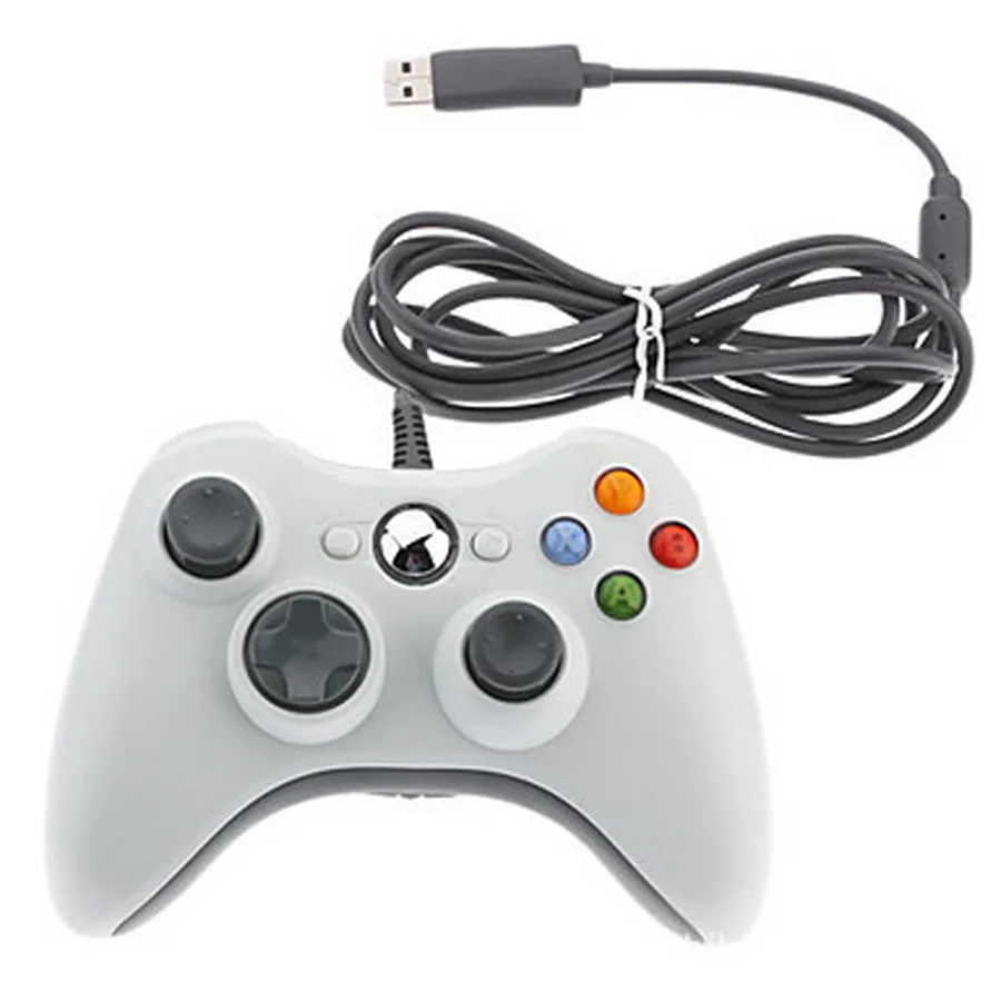 

10pcs USB Wired Joypad Gamepad Black Game Controller For Xbox Slim 360 Joystick For Official Microsoft PC for Win 7 / 8 / 10