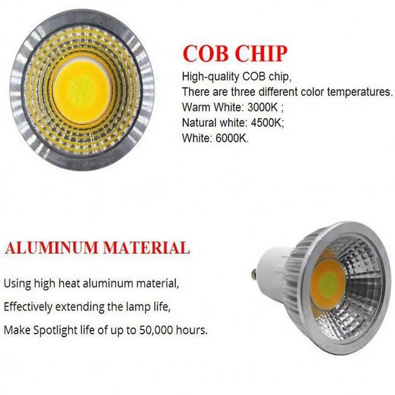 MR16 COB светодиодный светильник 12В MR16 GU10 E27 9 Вт 12 Вт 15 Вт 20 Вт 25 Вт теплый белый 2700 к 3000 К 4500 к 6000 К холодный белый светильник