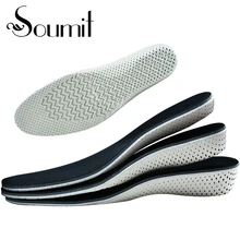 Soumit, мужские и женские стельки, увеличивающие рост, с эффектом памяти, из пены EVA, вставка, удобная, увеличивающая рост подошва для обуви