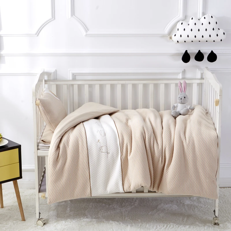 Chat Cafe Couleur 7 Pieces Coton Bebe Lit Ensemble De Literie Nouveau Ne Dessin Anime Ours Berceau Literie Detachable Couette Oreiller Pare Chocs Feuille Lit Bebe Aliexpress