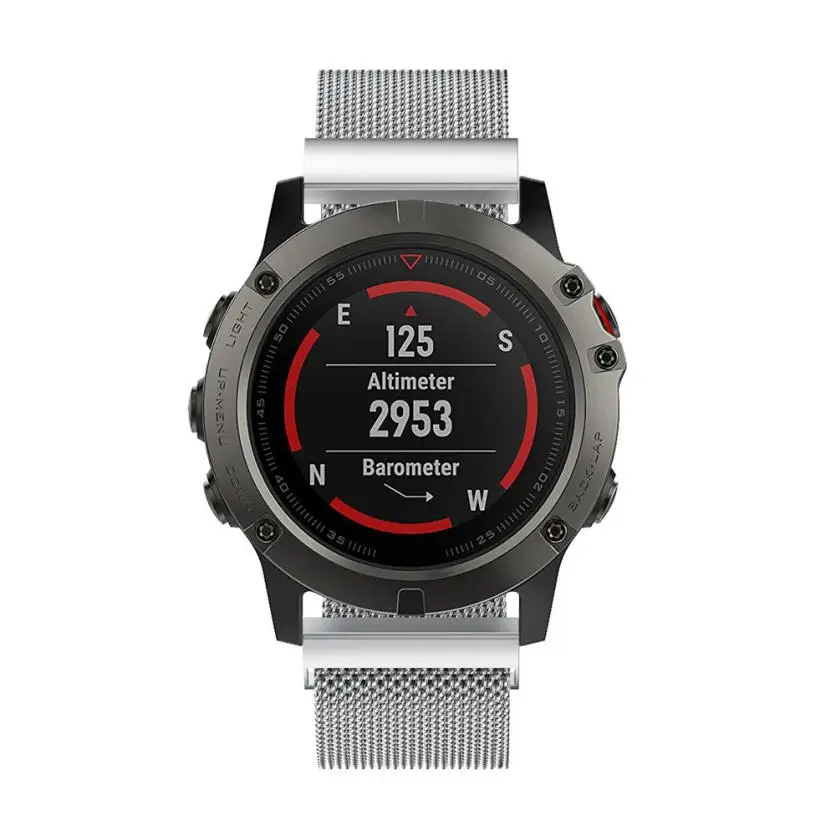 HIPERDEAL Смарт аксессуары ремешок для Garmin Fenix 5X gps часы Новые миланские магнитные петли браслет из нержавеющей стали dec13